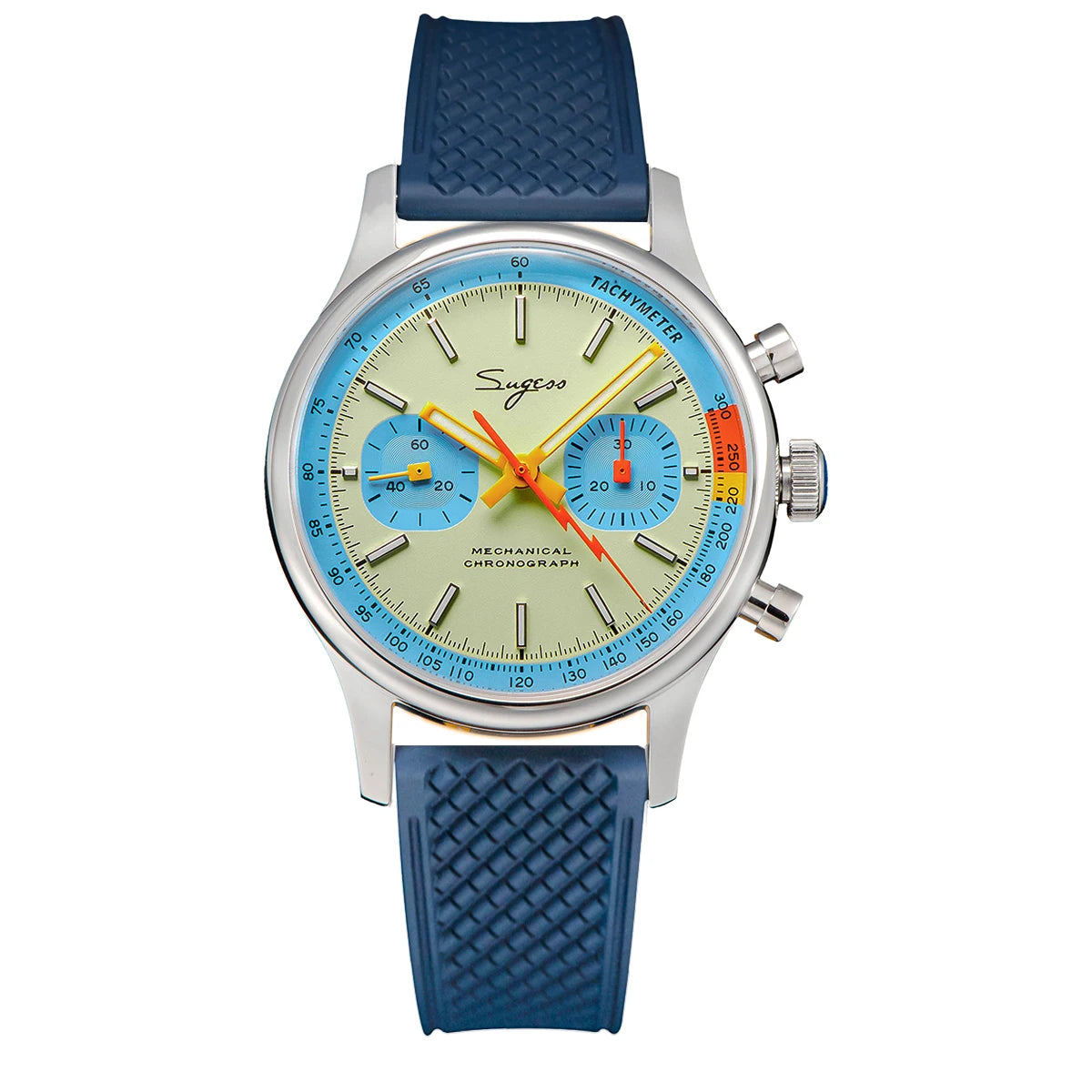 Sugess ST19 Pilot Chronograph Watch – Mechanical Racing 1963 Limited Edition, Sapphire Crystal, Military Style