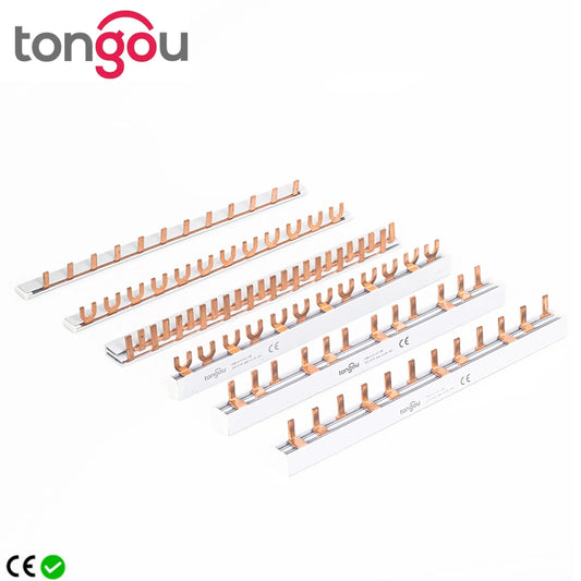PIN TYPE Fork Copper Busbar – 63A Connector for Distribution Box, Circuit Breaker MCB Busbar Connection