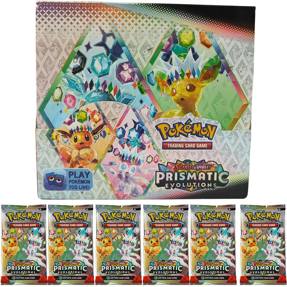 360PCS Pokémon Trading Card Booster Set – Destined Rivals, Prismatic Evolutions & Scarlet & Violet 151 PALDEAN English Cards Pack