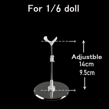 Adjustable Stainless Steel Doll Stand — 1/3, 1/4, 1/6 Universal Display Holder for BJD Dolls