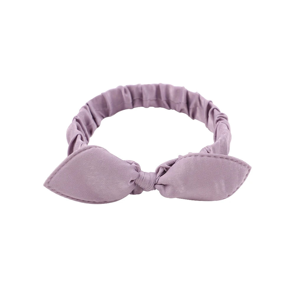 Vintage Boho Suede Headbands for Women – Soft Solid Print Cross Knot Elastic Hairbands & Bandanas for Girls