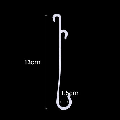 Plant Tomato Support J Hooks - Reusable Trellis Buckle Clips for Vegetables & Climbing Vines (1–100 PCS)