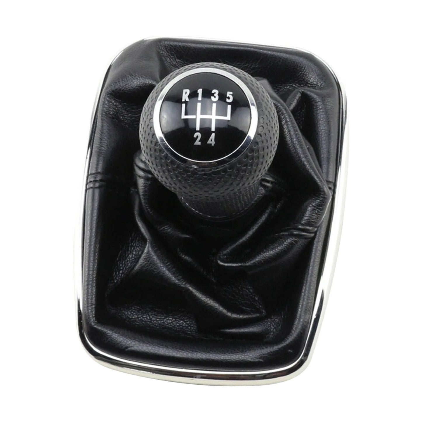 Premium 5-Speed Gear Shift Knob Gaiter Set for VW Golf Bora Jetta GTi MK4 ( 1999 2000 2001 2002 2003 2004 ) - PU Leather
