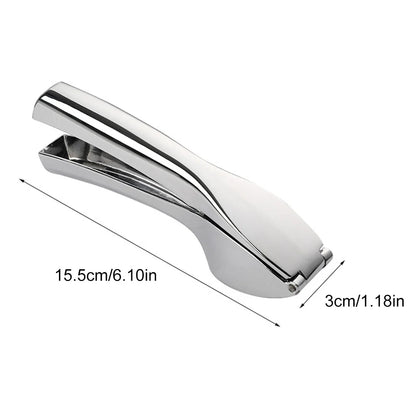 Detachable Metal Garlic Press – Easy to Squeeze & Clean Garlic Mincer Crusher Kitchen Tool