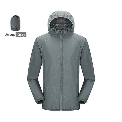 LNGXO Unisex Waterproof Hiking Jacket – Quick Dry Camping Windbreaker, Trekking, Fishing, Anti-UV Rain Coat for Men & Women
