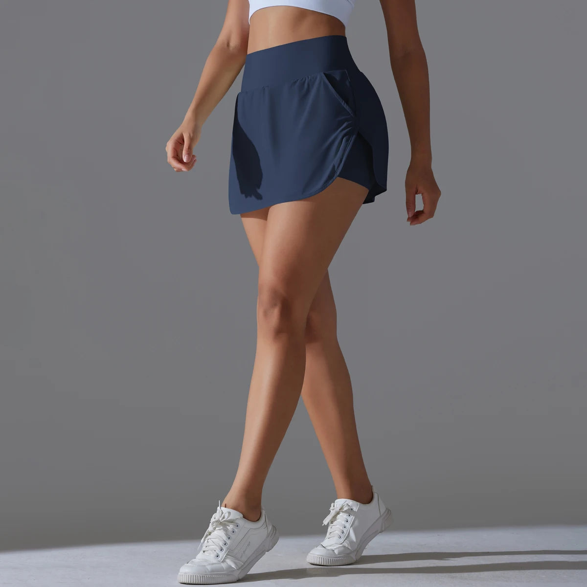 Outdoor Sports High Waist Yoga Skirt — Breathable Badminton Tennis Active Fitness Athletic Short Skirt