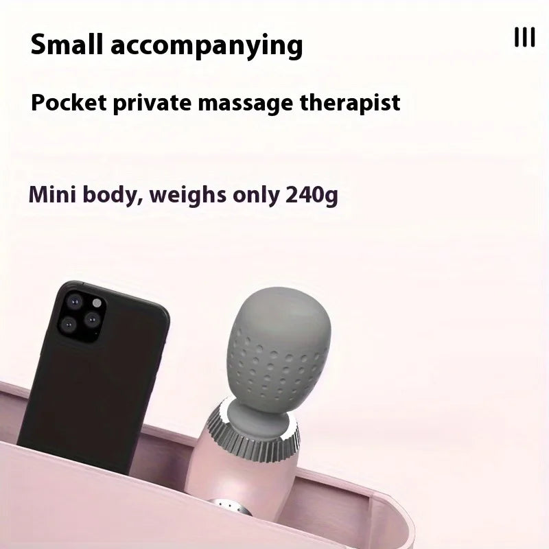 Portable Handheld USB Rechargeable Massage Gun – Multifunctional Full Body Massager for Neck, Back, Legs & Waist