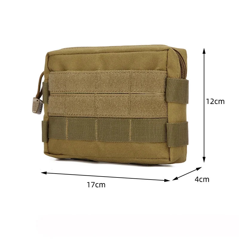Tactical Waist Bag - Nylon Molle EDC Tool Pouch, Outdoor Camping Fanny Pack, Phone Wallet and Hunting Belt Purse