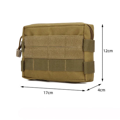 Tactical Waist Bag - Nylon Molle EDC Tool Pouch, Outdoor Camping Fanny Pack, Phone Wallet and Hunting Belt Purse