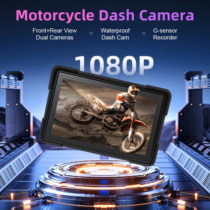 6.25-Inch Motorcycle GPS Navigation Screen with Wireless CarPlay & Android Auto – 1560x720 Resolution, Motor DVR Monitor, TPMS Optional