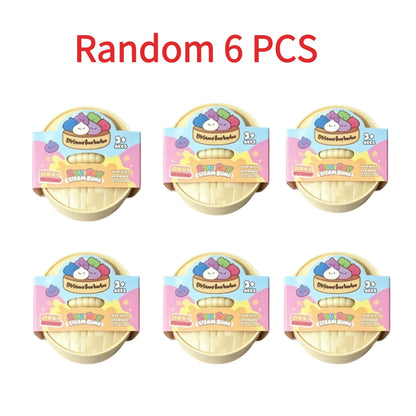 Colorful Dumpling Squishy Toy - Blind Box Stress Relief Squeeze Toy for Anxiety Relaxation and Fun