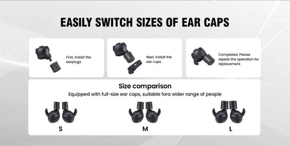 ARM NEXT E30 Tactical Bluetooth Headset – Electronic Noise-Cancelling Earplugs NRR27dB for Shooting