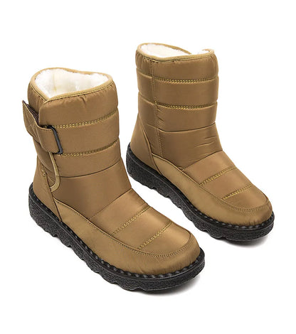 2024 Women's Winter Snow Boots – Waterproof, Warm Fur Ankle Boots in Korean Style