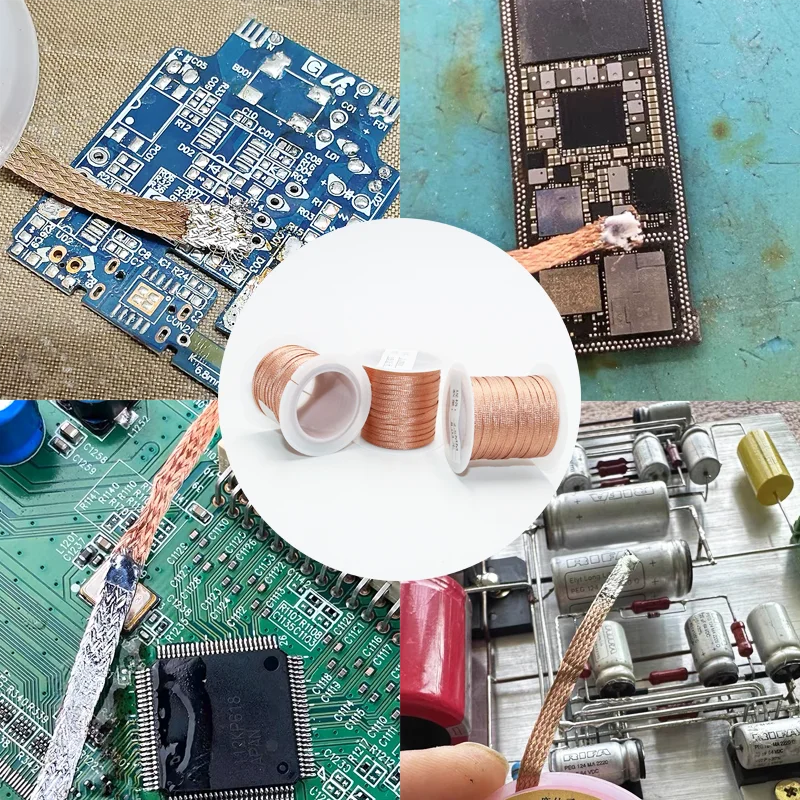 15/8M Solder Wick Desoldering Copper Braid — 2/2.5/3.0mm PCB & BGA Tin Removal Tool