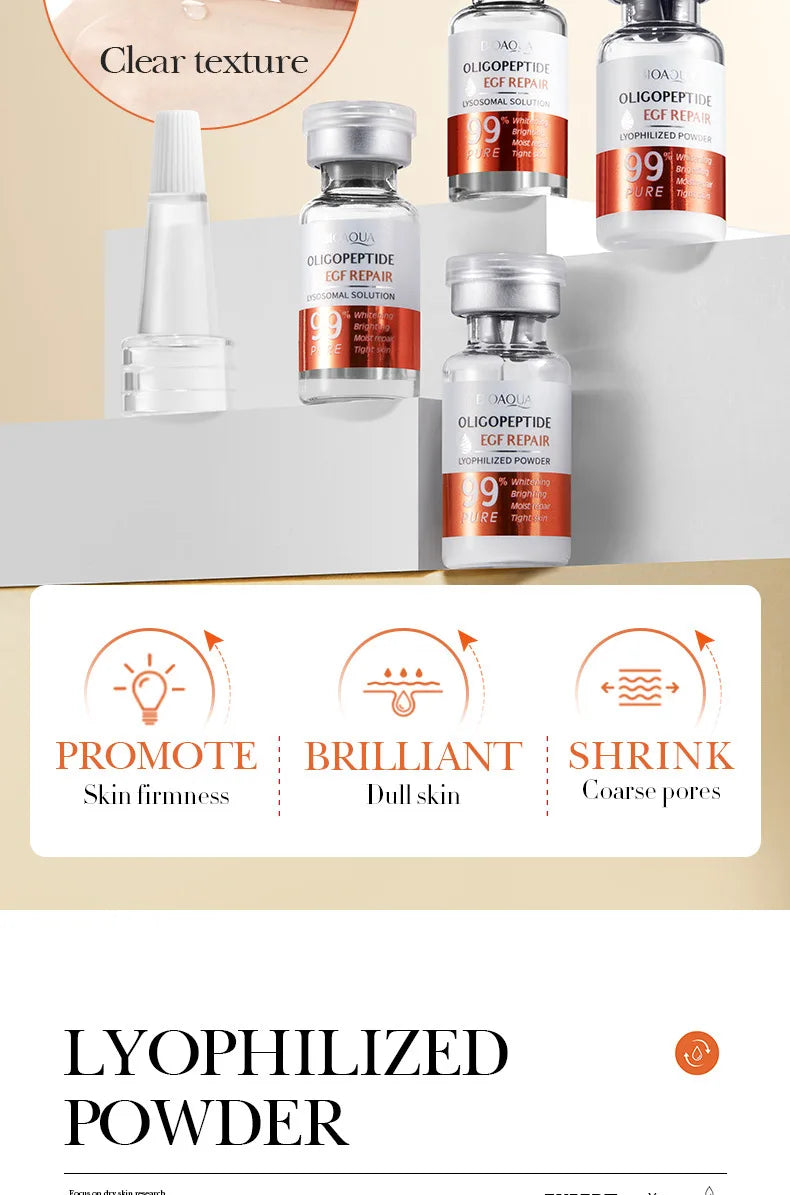 Facial Microneedling Serum Set – Yeast Freeze-Dried Peptides for Pore Shrinkage, Moisturizing, Brightening & Anti-Aging