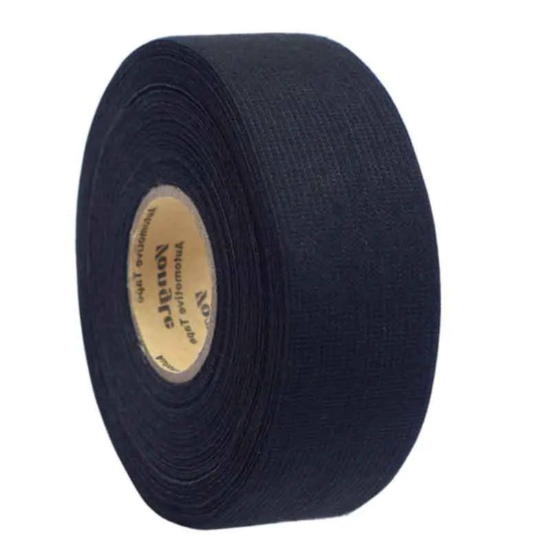 25M Adhesive Cloth Fabric Tape for Car Wiring Harness - Black Cable Looms for Auto Wiring