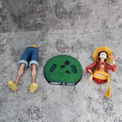 One Piece 42.5cm Straw Hat Monkey D. Luffy Figure – 1/4 Scale Large Smiley Anime Statue, Decorative Doll Toy Gift