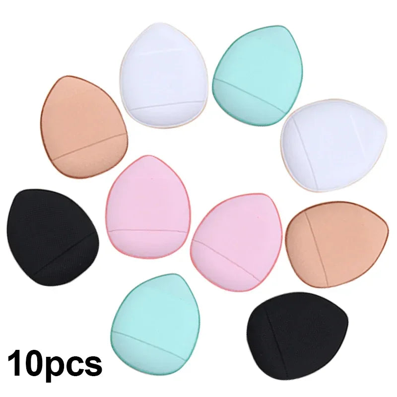 5/10Pcs Mini Finger Puff Foundation Sponge Set for BB Cream, Concealer & Powder - Makeup Applicator Tools