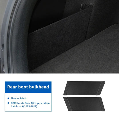 Honda Civic 10th 11th Gen Trunk Side Storage Organizer - Interior Shelf Partition Accessory (2015-2022)