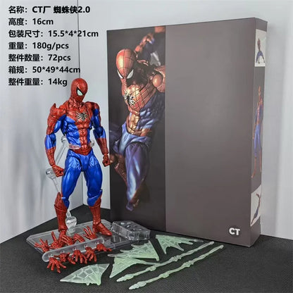 In Stock CT Toys Spiderman Figure – Amazing Yamaguchi Spider-Man 2.0 & Agent Venom Mafex Anime Action Figure, Custom Gifts