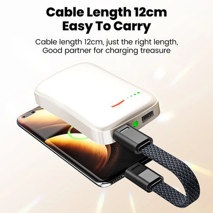 OLAF 60W USB-C to USB-C Cable - Short Fast Charging & Data Cable for iPhone, Samsung & Xiaomi Devices