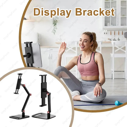 Portable Adjustable Monitor Clamp Stand – Expandable Laptop & Gaming Screen Mount for Vertical Display & Phone Support