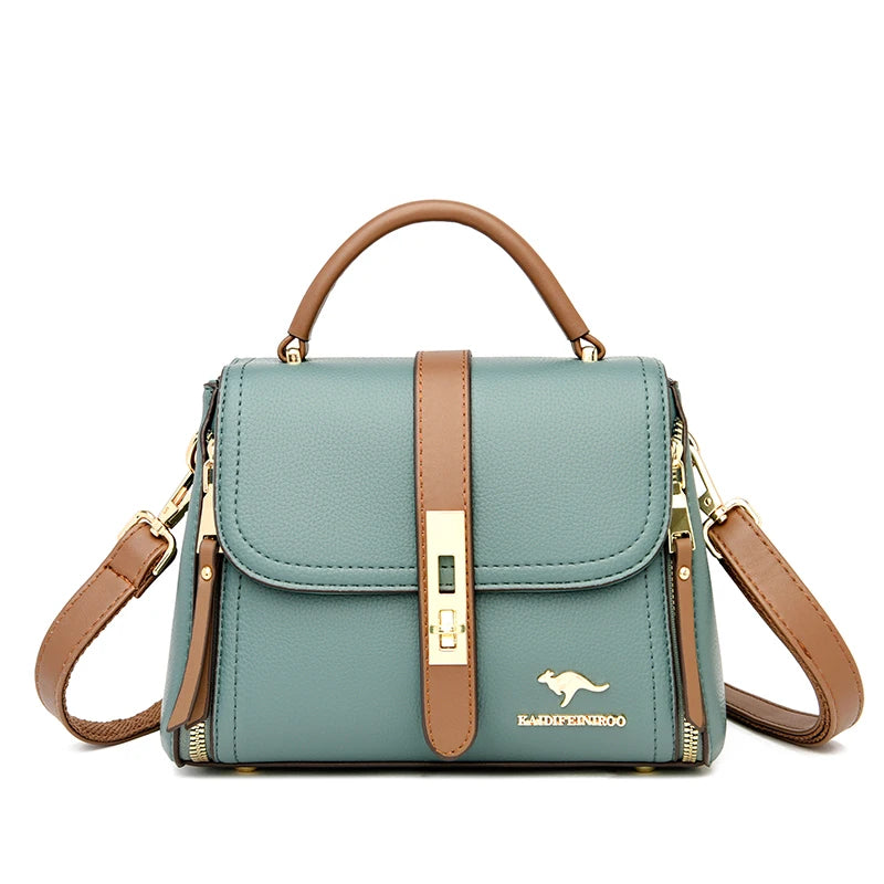 Genuine Leather Women’s Designer Handbag – Luxury Crossbody Messenger & Shoulder Tote Bag
