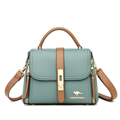 Genuine Leather Women’s Designer Handbag – Luxury Crossbody Messenger & Shoulder Tote Bag