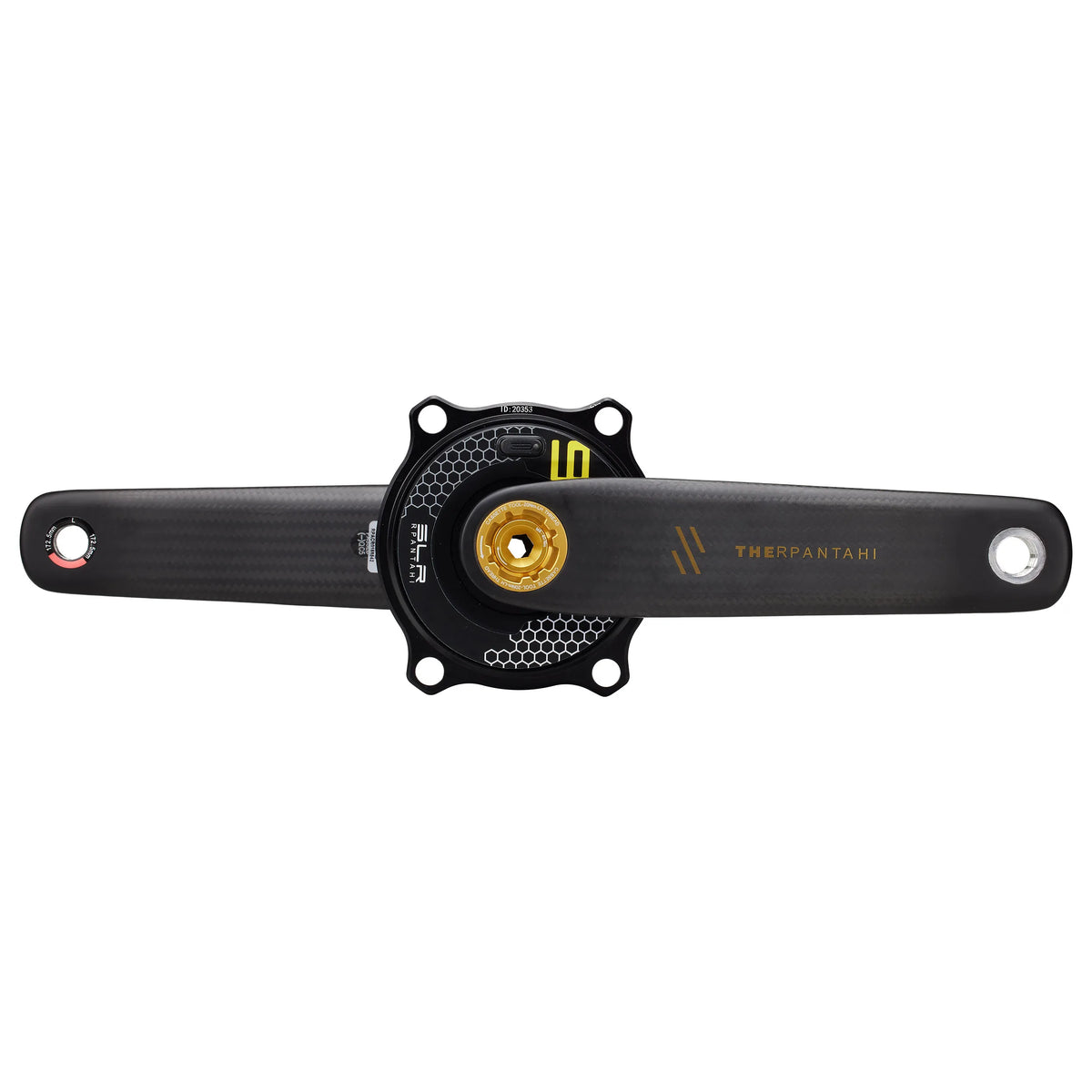 Full Carbon Road Bike Crankset with Power Meter - 150–172.5mm Easton 110BCD Crank with 24mm Titanium Axle for Shimano Bikes