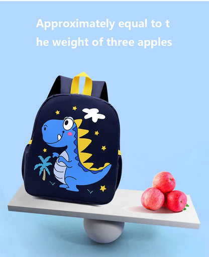 Cute Cartoon Dinosaur Baby Backpack – Adjustable Kindergarten Schoolbag for Boys & Girls