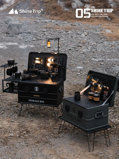ShineTrip 05 Series Outdoor Camping Set - Lightweight IGT Aluminium Case with Modular Combo Accessories, Includes Coffee Case