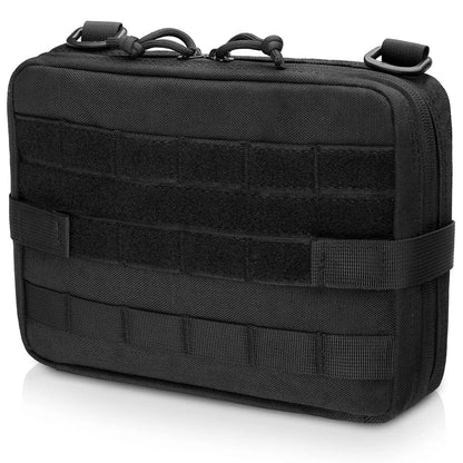 Tactical MOLLE Utility Admin Pouch – EDC Medical Gear Organizer Bag Attachment for Backpack, Hunting & Outdoor Use