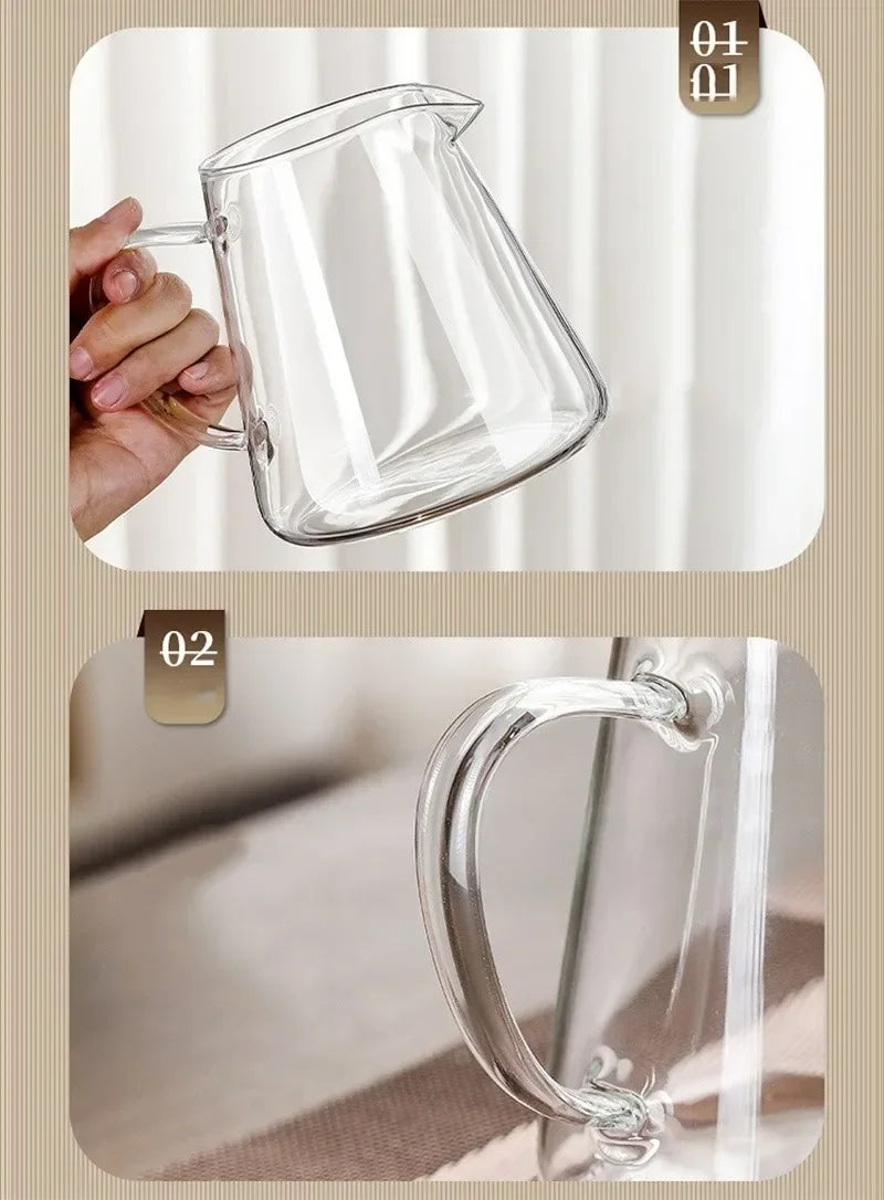 450ml-950ml Heat-Resistant Glass Teapot – Stainless Steel Tea Strainer Infuser, Flower Kettle for Kung Fu Teaware, Puer & Oolong Tea