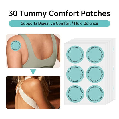 60PCS Unpuff Patches - Breathable Daily Body Care Stickers for Digestive Comfort and Wellness Support