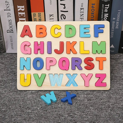 Montessori Wooden Building Blocks – Early Learning Educational Color & Shape Puzzle Toys for Kids