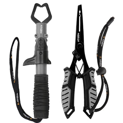 Stainless Steel Fishing Gripper - Professional Fish Lip Grabber Clip for Secure Fish Handling & Tackle