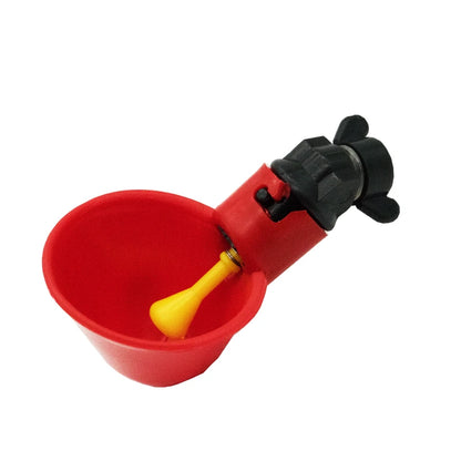 Automatic Poultry Watering Cups Set | Hanging Chicken & Quail Drinking Bowls | Backyard Bird Waterers ( 5/10 Pack )