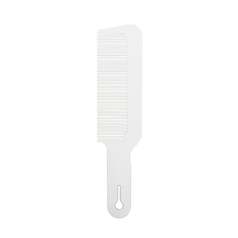 Portable Hairdressing Comb – Wide Tooth Flat Top Clipper Comb for Oil Head Styling & Heat-Resistant Use