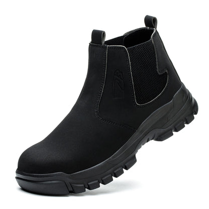 Men’s Waterproof Steel Toe Safety Boots – Indestructible Work Shoes, Anti-Smash & Stab-Resistant Biker Boots
