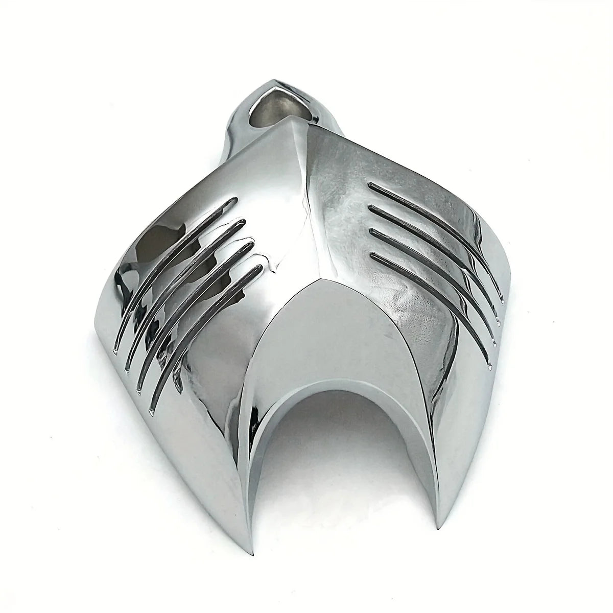 Motorcycle Big Twin Horn Cover – Black/Chrome Cowbell Horns for Harley Dyna Softail Sportster