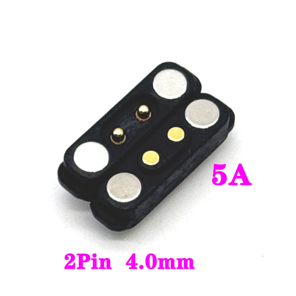 Magnetic Pogo Pin Connector - 5A Waterproof High-Current Spring Probe Male Female DC Charging Connector, 2/3/4/5/6/7/8 Pin
