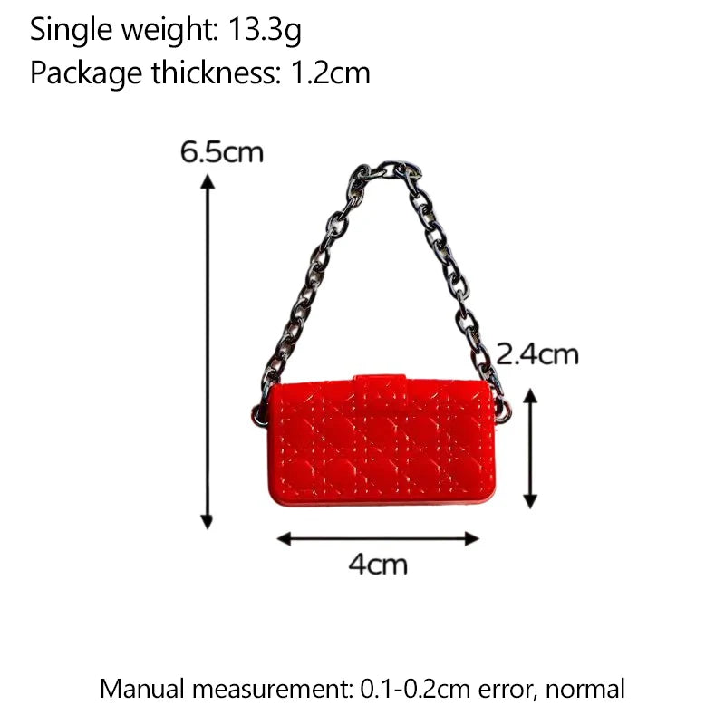 1:12 Dollhouse Miniature Shoulder & Crossbody Bags – Decorative Toy Accessories for Dollhouse Collectors