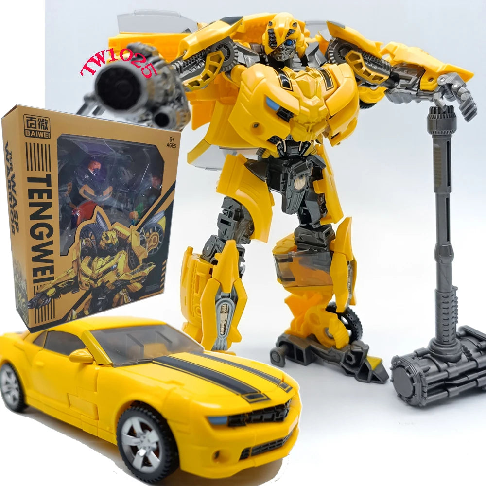BAIWEI TW1024 Sentinel Prime Transformation Toy – Fire Engine Robot Action Figure Autobot Model TW1025