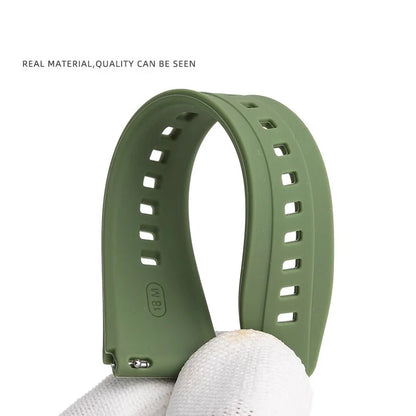 Rubber Silicone Watch Strap for Casio AE-1200, AE-1300, A158, A168W, F-91W & GW400 Series - Replacement Sport Watchband