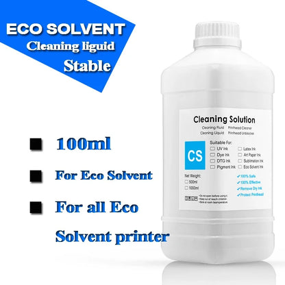 Eco Solvent Ink Cleaning Solution for Epson Mimaki Roland Printhead JV3 JV33 JV34 JV5 CJV5 Maintenance Cleaning Fluid