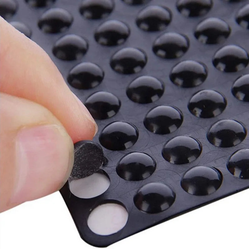100Pcs 5-7*1.5/2mm  3M Self Adhesive Round Silicone Rubber Bumpers Soft Clear Black Anti Slip Shock Absorber Feet Pads Damper