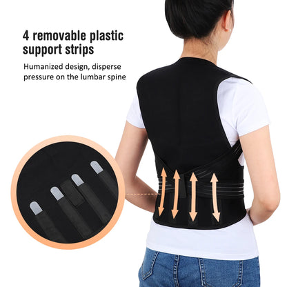 Tourmaline Magnetic Heated Vest — Self-Heating Thermal Clothing, Lumbar Waist Brace, Posture Corrector & Pain Relief Corset