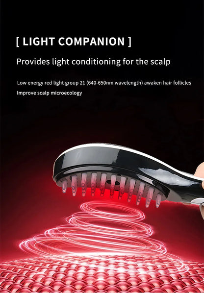 Electric Spray Massage Comb – LED Vibration Hair Growth Massager with Anti-Hair Loss Scalp Atomizer