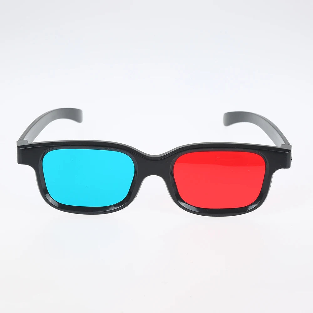 Black Frame Red Blue 3D Glasses – Immersive Anaglyph 3D for Home Theater, Movies, Games, DVD & Video Gifts