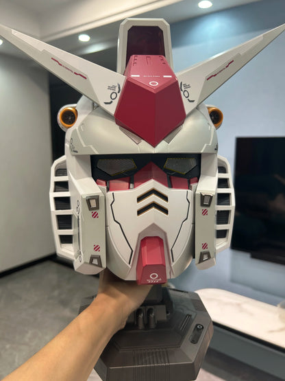 Bandai Gunpla RX-78 Gundam Head Collection – Wearable Robot Kit Action Figure, Cosplay Model for Kids, Halloween & Christmas Gift